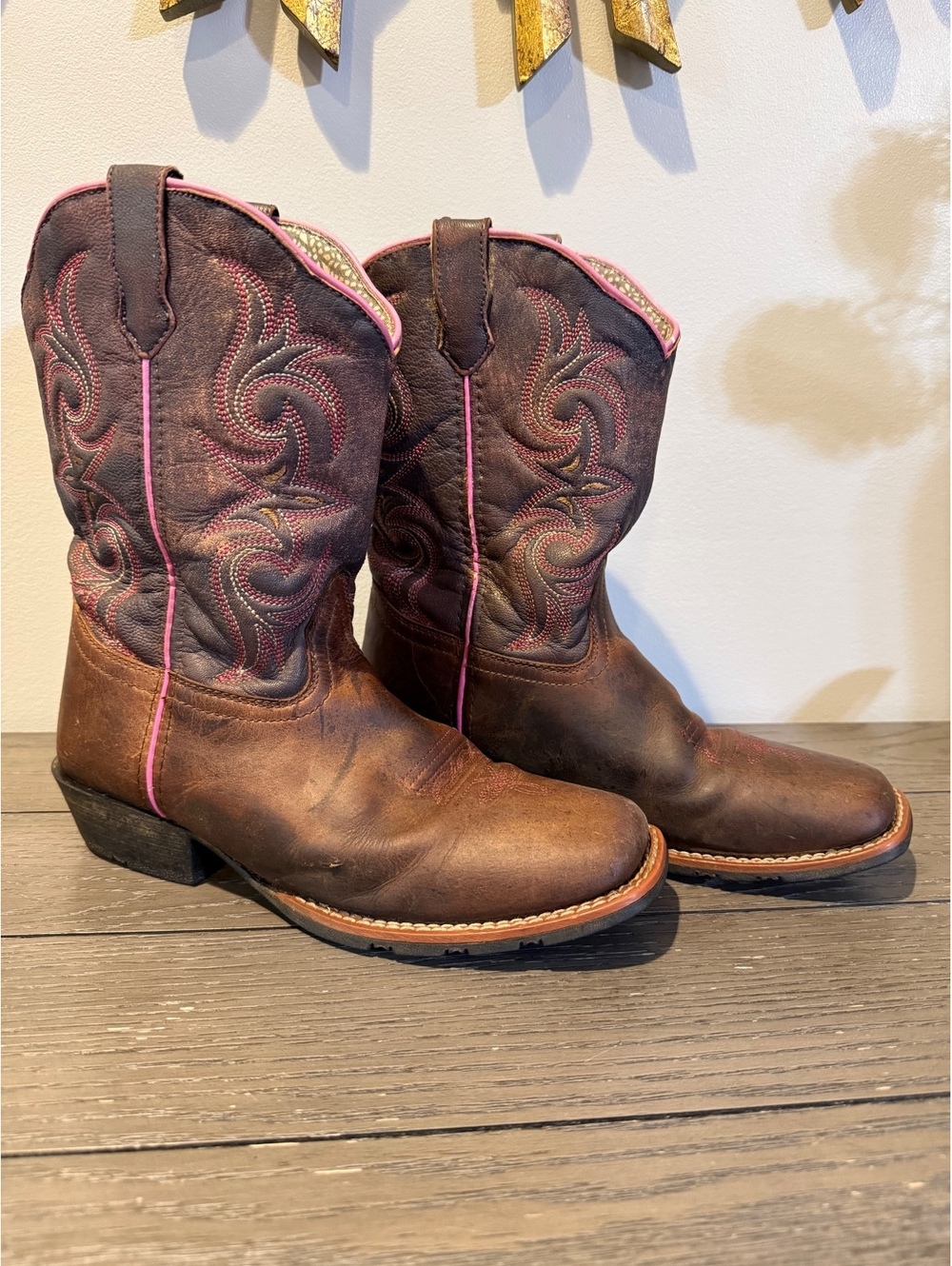 Dan Post Youth Western Cowboy Boots Size 4.5